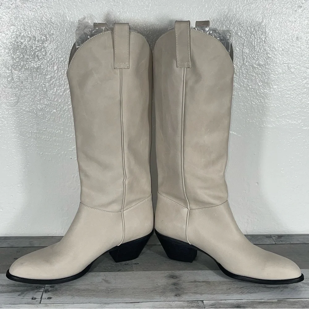 Jeffrey Campbell Women’s Blade 2 Western Boot - Ivory - Sz - 10